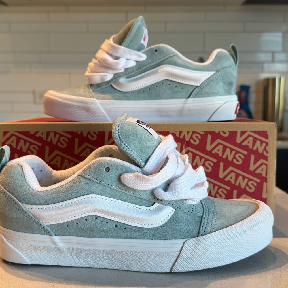Vans Kids Sneakers in Mint and White